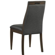 Load image into Gallery viewer, 7-Piece Rectangular Dining Set Grey And Dark Walnut