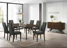 Load image into Gallery viewer, 7-Piece Rectangular Dining Set Grey And Dark Walnut