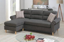 Load image into Gallery viewer, Reversible Sectional Set W/ 2 Accent Pillows
