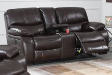 Load image into Gallery viewer, Brown Electric sofa &amp;loveseat
