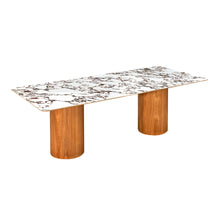 Load image into Gallery viewer, Marble Ceramic Rectangular Dining Table
