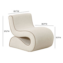 Load image into Gallery viewer, Cream Accent Chair
