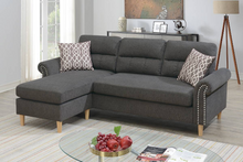 Load image into Gallery viewer, Reversible Sectional Set W/ 2 Accent Pillows
